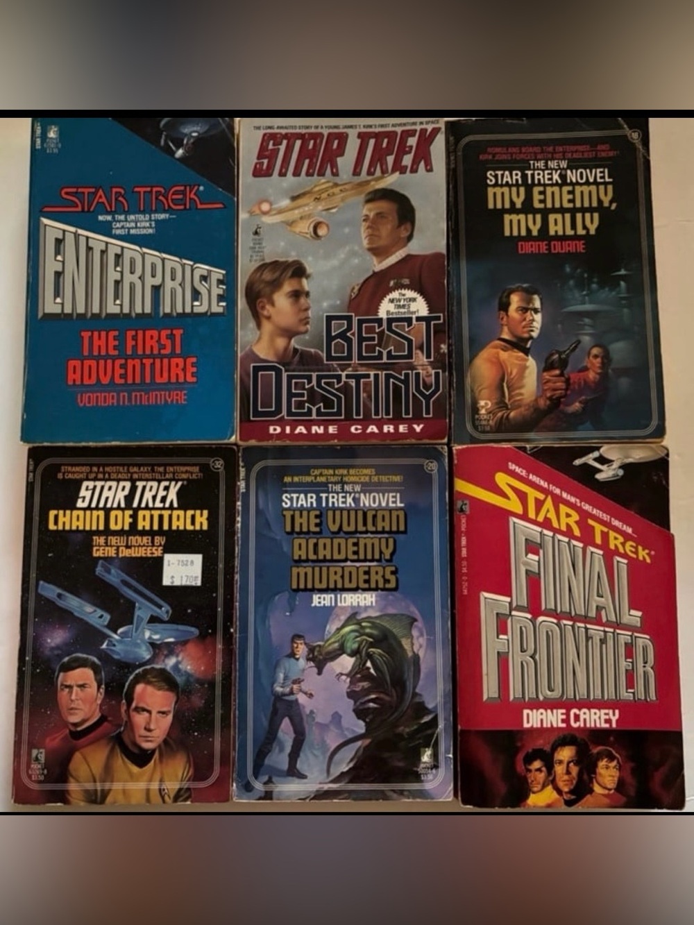 Star Trek Paperback Books